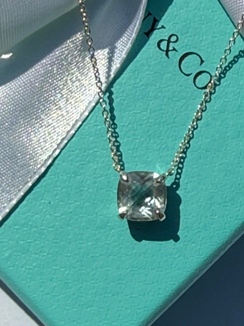 Authentic Tiffany & Co Prasiolite Sparkler  Necklace | Full Set
